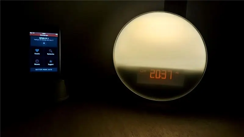 Philips Wake Up Light HF3550 + Ipod Touch 4 -ті қайта қолданыңыз