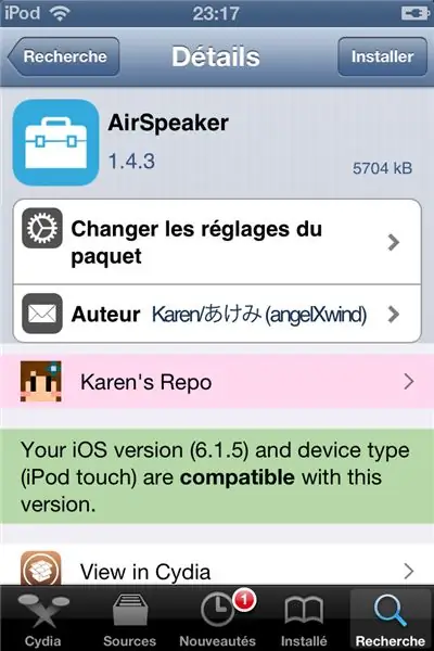 Instal Airspeaker