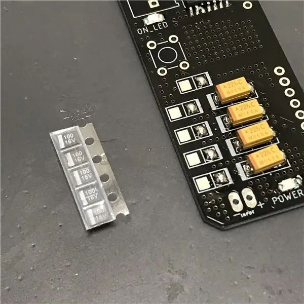 Passaggio 2: condensatori SMD