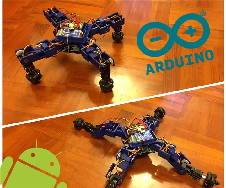 Spiderbot V2 Robotbil: 8 steg (med bilder)