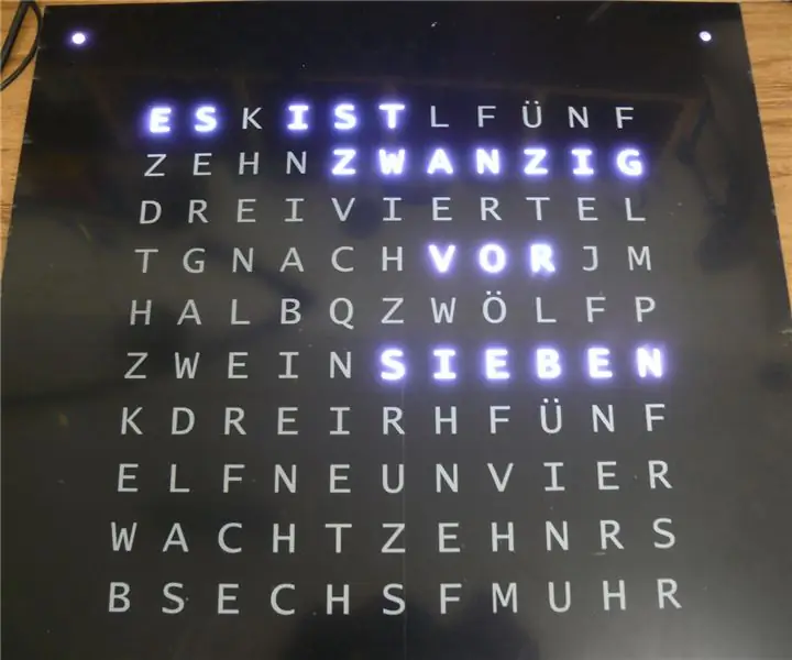 Und Noch Eine Wordclock: 3 lépés