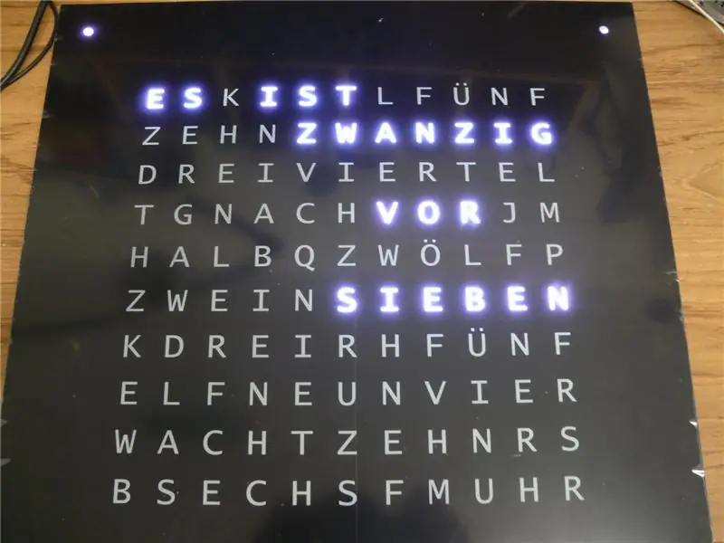 Унд Noch Eine Wordclock