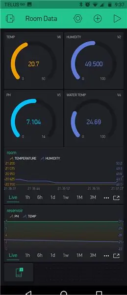 Hlypoponics Blynk Monitor & Control System