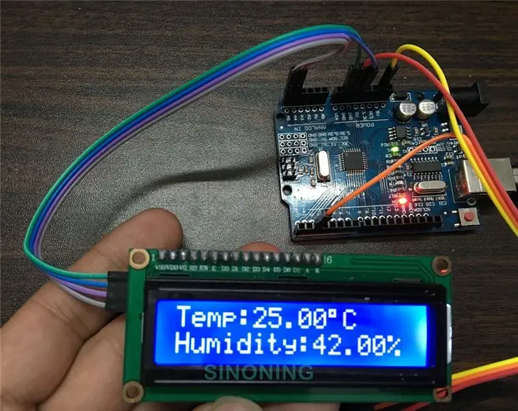 Métodos de fiação IIC LCD1602