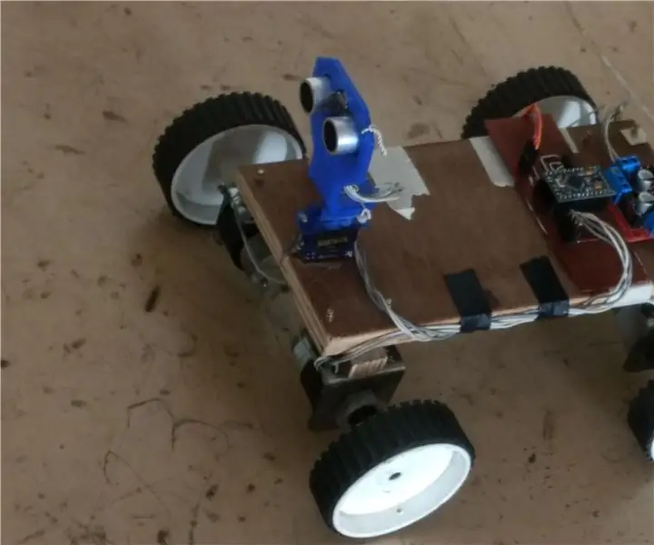 Arduino Base Auto Direction Robot. 8 քայլ (նկարներով)