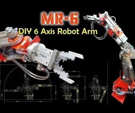 Braccio robotico fai-da-te a 6 assi (con motori passo-passo): 9 passaggi (con immagini)