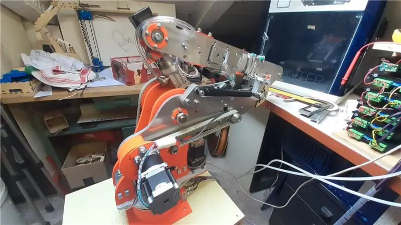 DIY Robot Arm 6 Axis (s koračnimi motorji)