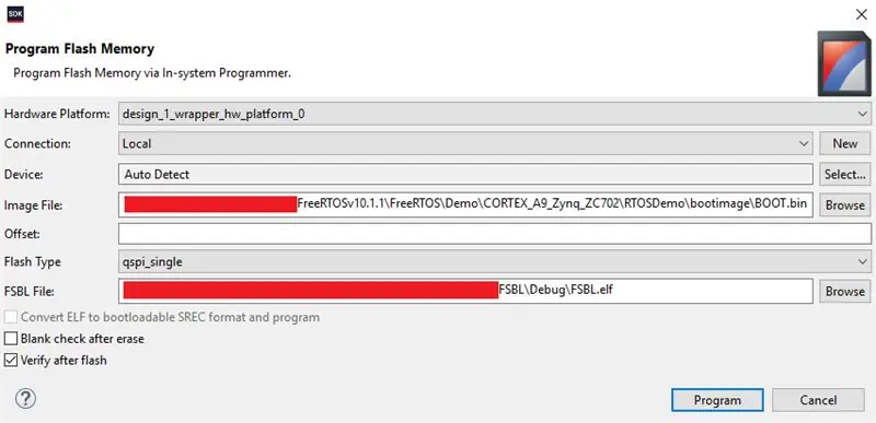 Flash Firmware na QSPI