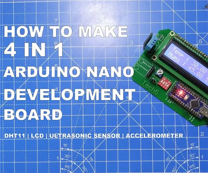 Jak vyrobit vývojovou desku Arduino Nano 4 v 1: 4 kroky