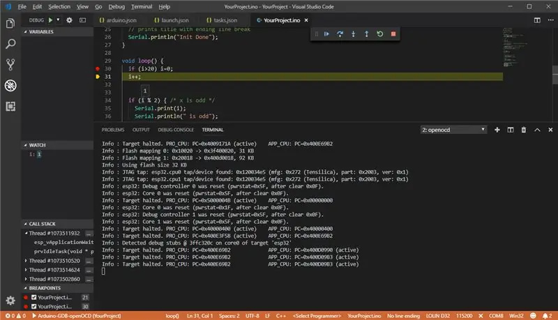 Visual Studio Koduna Debug Konfiqurasiyasını əlavə edin