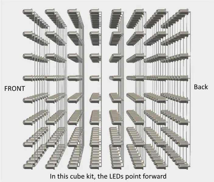 تهزهز لبناء جدار LED 8 × 8