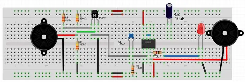 Elektrolit kondenzátor csatlakozás