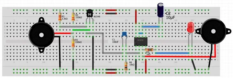 Elektrolit kondenzátor csatlakozás