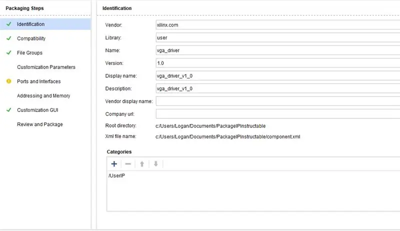 Förpackning VGA Driver IP