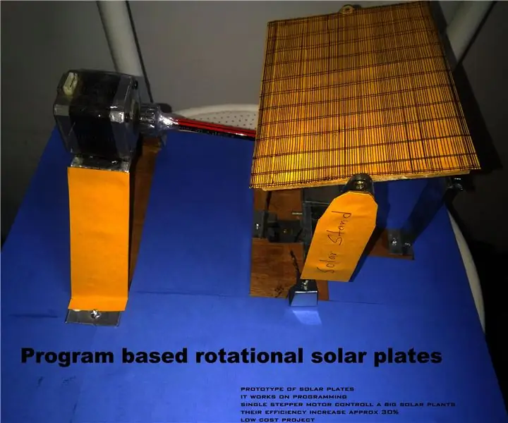 Rotacijske solarne ploče zasnovane na programu: 9 koraka