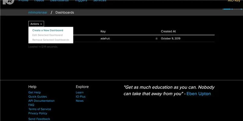 Configuration des E/S d'Adafruit