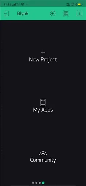 Konfiguriranje programa Blynk v mobilnih napravah