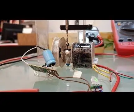 1.25 V va 0,054 Ma quvvat bilan ishlaydigan DIY elektr motor generatori: 4 qadam