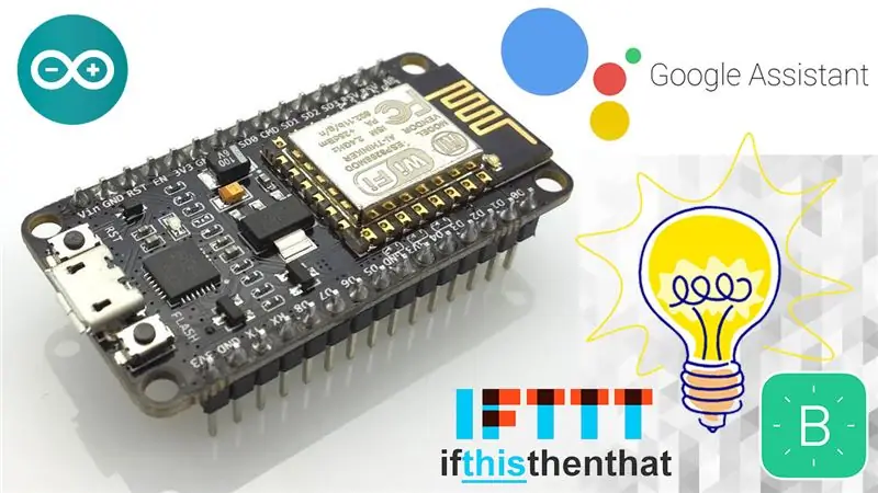 GOOGLE ASSISTANT CONTROLLED SWITCH MENGGUNAKAN NODEMCU