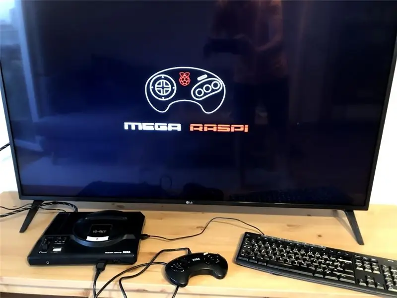 Mega RasPi - Sega Mega Drive / Genesis -те таңқурай Pi