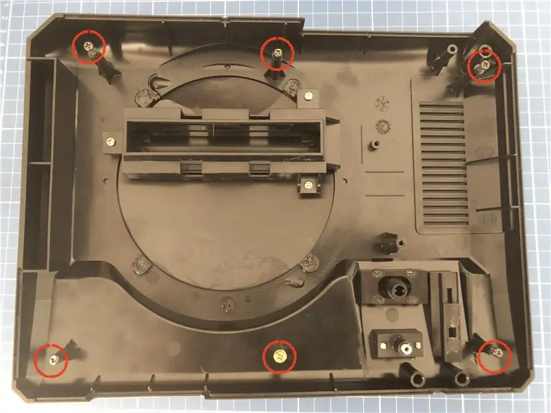 Demontage van die Mega Drive