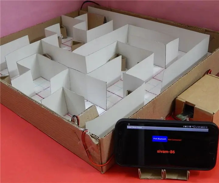 Labyrinthe laser personnalisable avec Arduino et application Android : 13 étapes (avec photos)