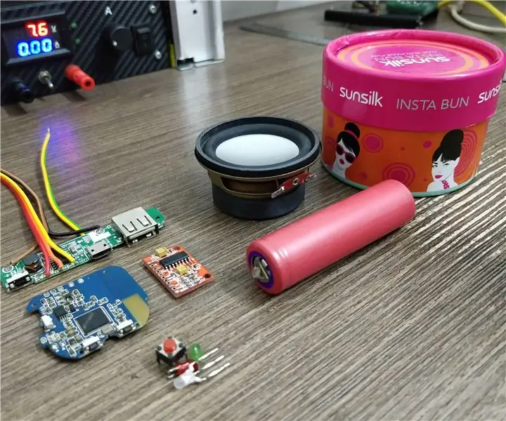 Altaveu portàtil Bluetooth de bricolatge amb Powerbank .: 12 passos (amb imatges)