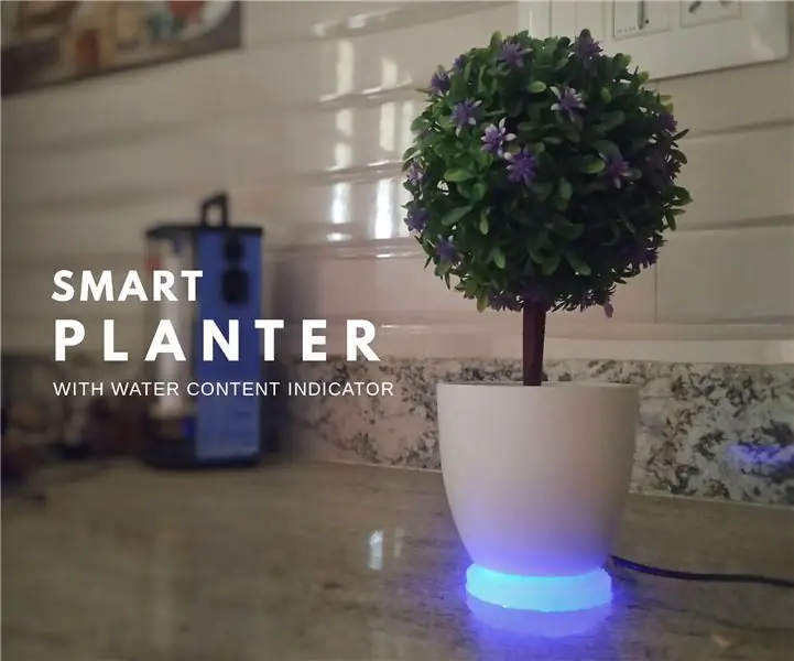 Smart Planter - suv sathini ko'rsatadi: 5 qadam (rasmlar bilan)