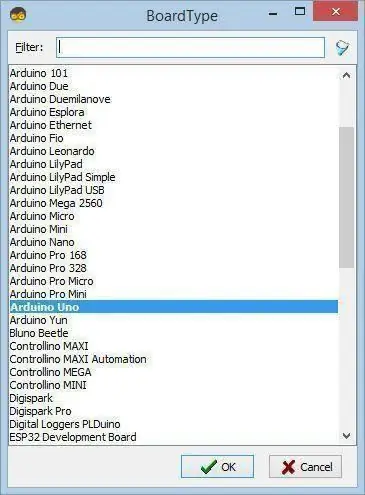 Simulan ang Visuino, at Piliin ang Uri ng Lupon ng Arduino UNO