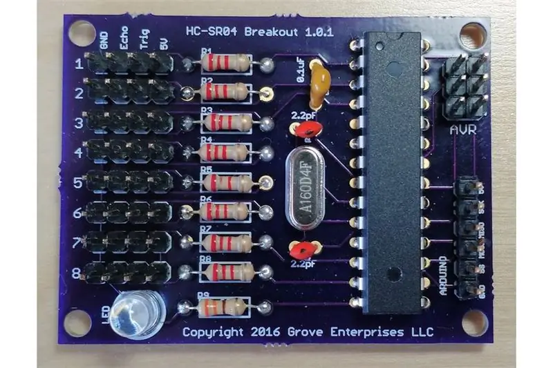 Ultrasonic сенсорлорун Octasonic Boardго туташтырыңыз