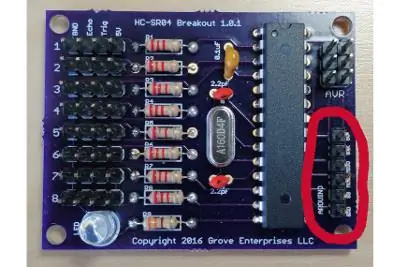 Συνδέστε το Logic Level Converter στον Octasonic Board