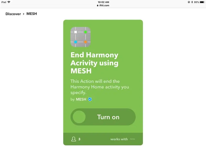 Förbered MESH -appen och IFTTT