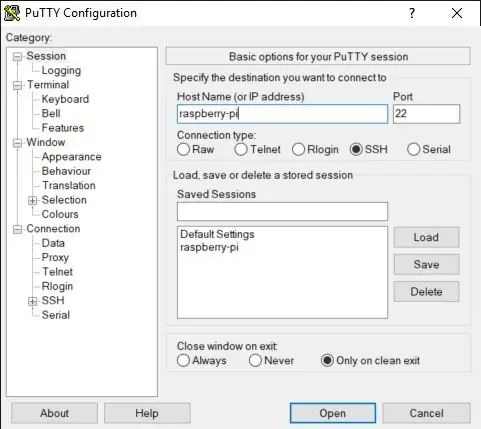 SSH v vaš Raspberry Pi