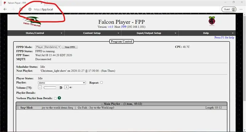 Instaliranje Falcon Playera