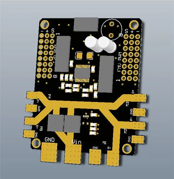 Diseño de una PDB (placa de distribución de energía) de alta potencia para un Pixhawk