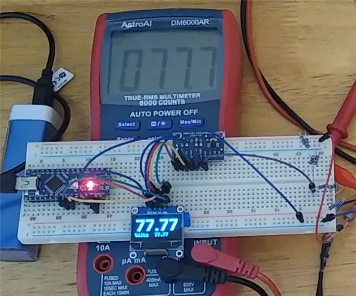 Arduino voltmérő (0-100V DC) - 2. verzió (jobb): 3 lépés