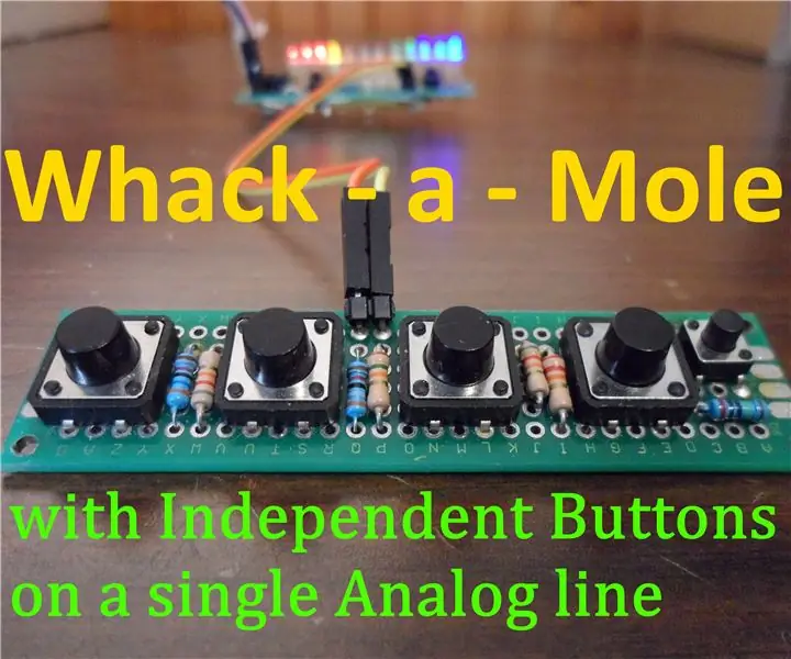 4 Mga Larong Button Gamit ang Isang Analog Input: 6 Mga Hakbang (na may Mga Larawan)