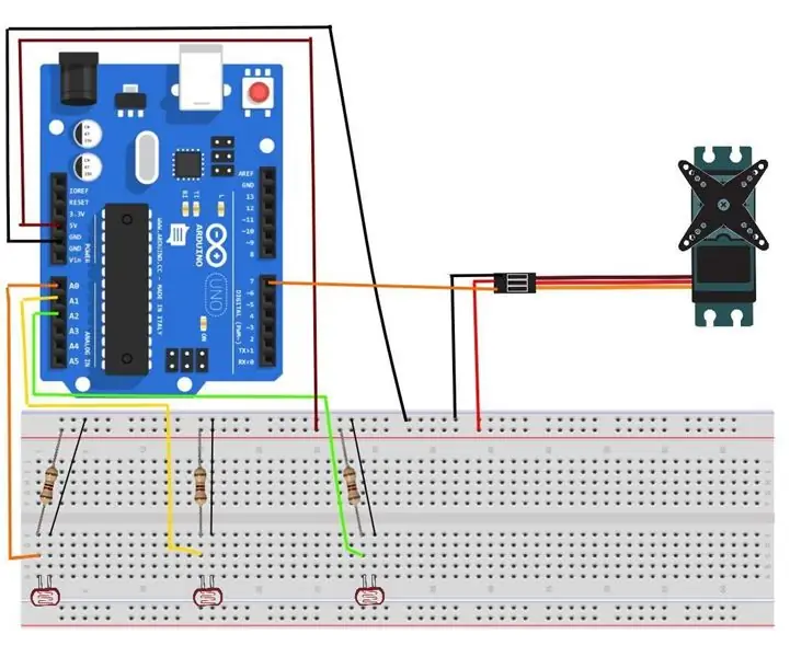 Naredi sam Arduino sončni sledilnik (za zmanjšanje globalnega segrevanja): 3 koraki