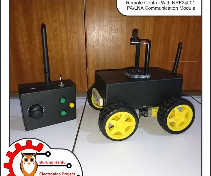 Auto telecomandata con modulo di comunicazione NRF24L01 PA LNA: 5 passaggi