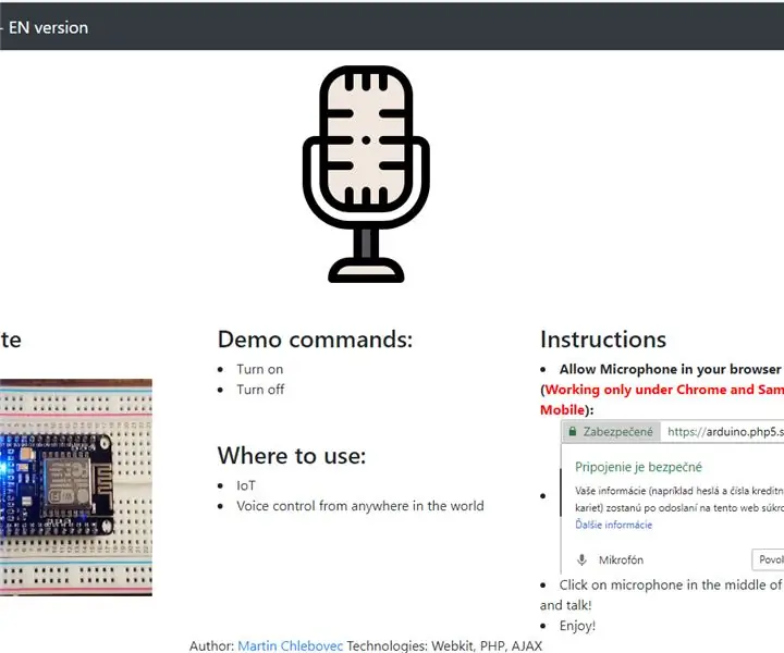 Гласов контрол - Arduino + Ethernet Shield (модул) Wiznet: 5 стъпки