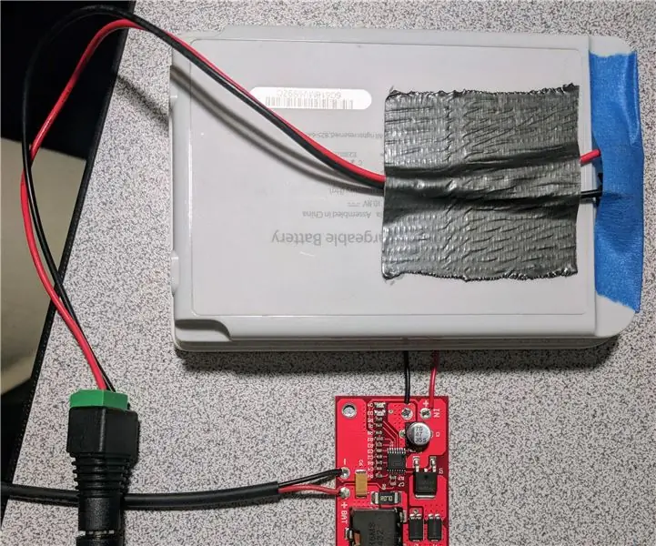 Een MPPT-zonnelader aan het batterijpakket toevoegen: 4 stappen