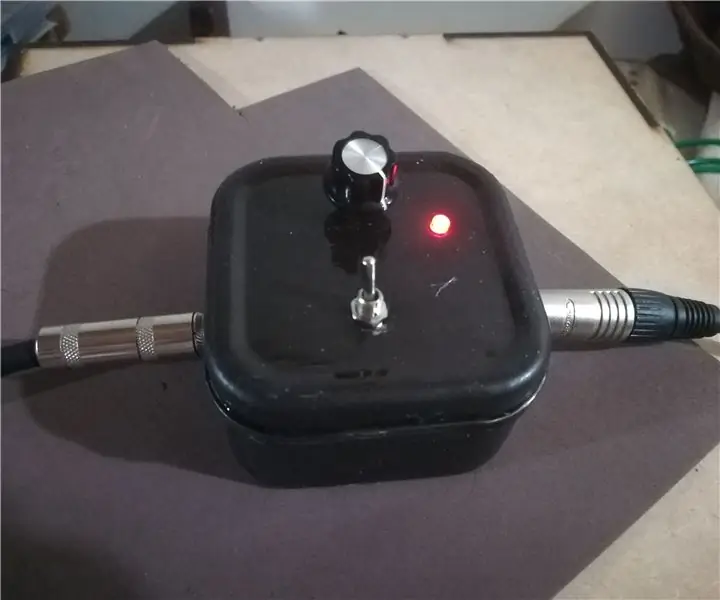 Pedal e pedal de amplificador de guitarra de bolso: 10 etapas