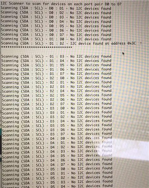Skanowanie Schnittstelle I2C
