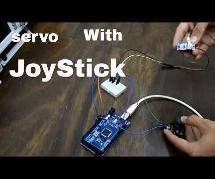 Arduino vodič - Kontrola servo motora s joystickom: 4 koraka