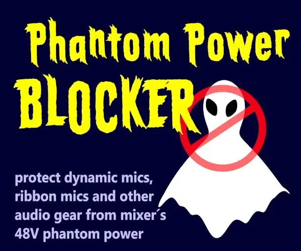 Phantom Power Blocker (bescherm uw dynamische microfoons): 5 stappen