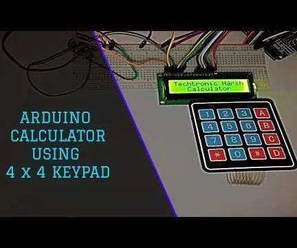 4X4 Tuş Takımını Kullanan Arduino Hesap Makinesi: 4 Adım (Resimlerle)