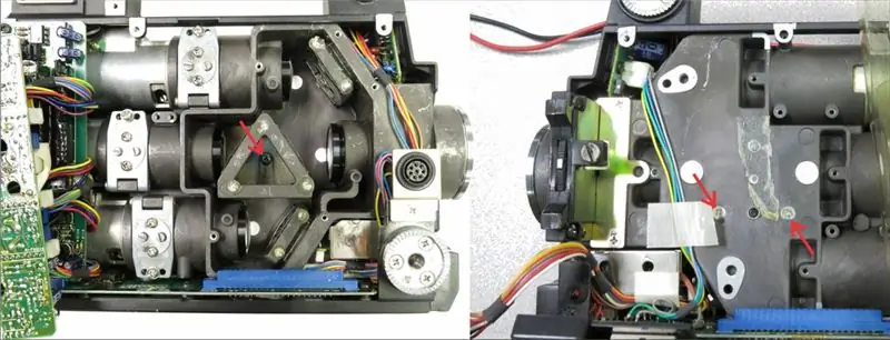 Îndepărtarea ansamblului dicroic Beamsplitter