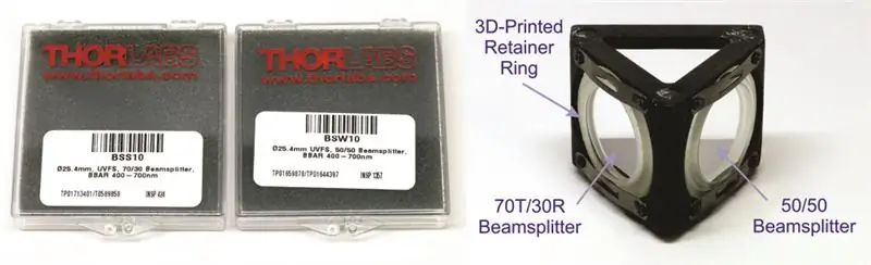 Die vervanging van die Dichroic Beamsplitters deur Wideband Beamsplitters