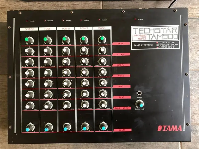 Montagem em rack de módulo elétrico de voz Tama Techstar