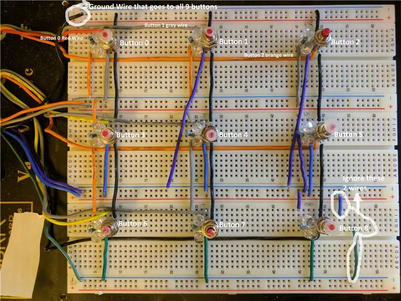 เพิ่มปุ่ม 9 ปุ่มข้าง LEDs